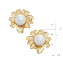 Marigold Pearl Studs|Susan Shaw Sale