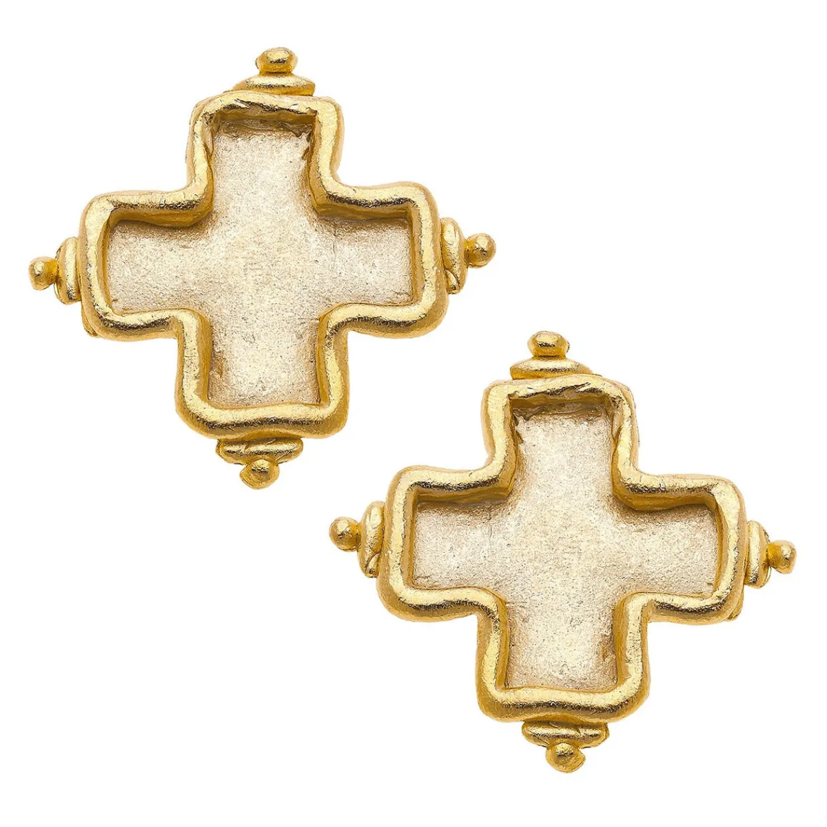 Mary Cross Studs|Susan Shaw New