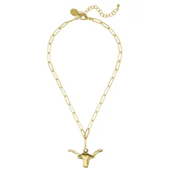 Medium Longhorn Paperclip Necklace|Susan Shaw New