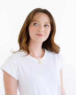Medium Longhorn Paperclip Necklace|Susan Shaw New