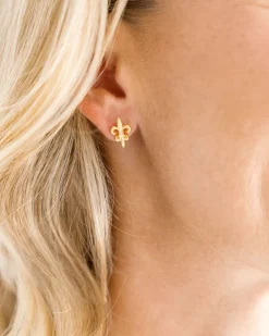 Mini Fleur de Lis Studs|Susan Shaw Best