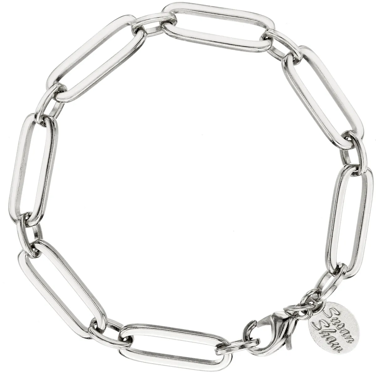 Mixed Link Paperclip Bracelet|Susan Shaw Outlet