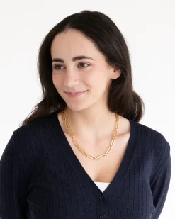 Mixed Link Paperclip Necklace|Susan Shaw Best