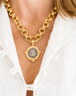 Mixed Metal Coin Necklace|Susan Shaw Best
