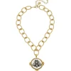 Mixed Metal Queen Bee Necklace|Susan Shaw Clearance
