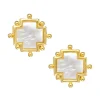 Mother of Pearl Cross Studs|Susan Shaw Hot
