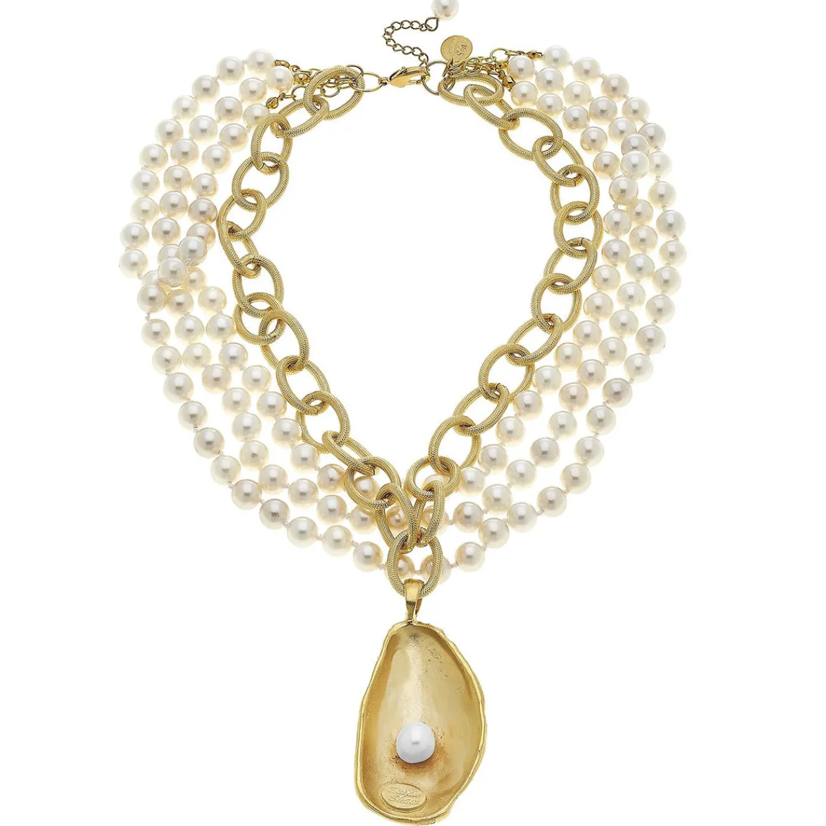 Multi Strand Oyster Necklace|Susan Shaw Hot