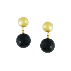 Onyx Margaret Drop Earrings|Susan Shaw Best