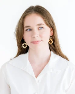 Open Clover Earrings|Susan Shaw Outlet