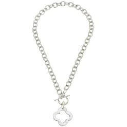 Open Clover Toggle Necklace|Susan Shaw