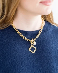 Open Clover Toggle Necklace|Susan Shaw