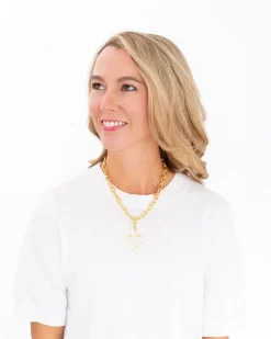 Open Cross Necklace|Susan Shaw Hot