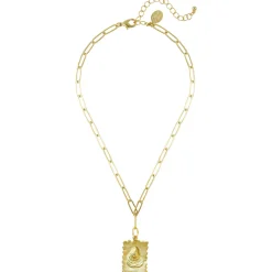 Oyster Stamp Necklace|Susan Shaw Sale