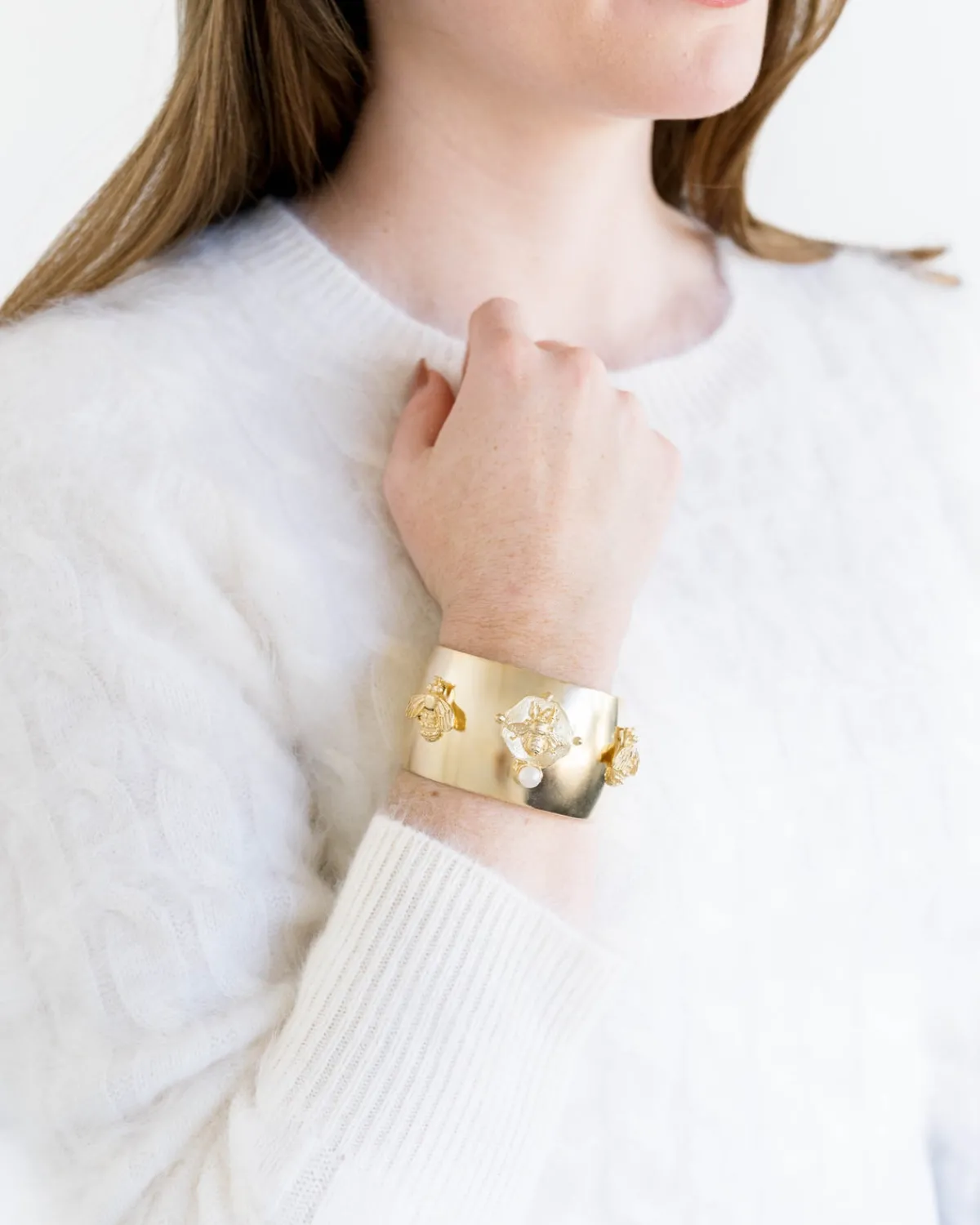 Pearl Bee Cuff|Susan Shaw Clearance