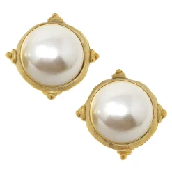 Pearl Cab Studs|Susan Shaw Outlet