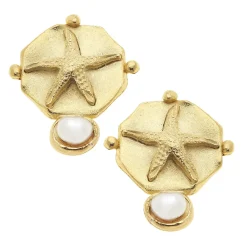 Pearl Starfish Studs|Susan Shaw Online