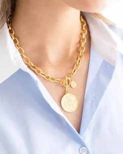 Peruvian Coin Toggle Necklace|Susan Shaw New
