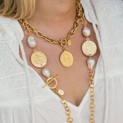 Peruvian Coin Toggle Necklace|Susan Shaw New