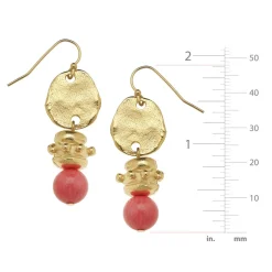 Pink Coral Bentley Earrings|Susan Shaw Clearance