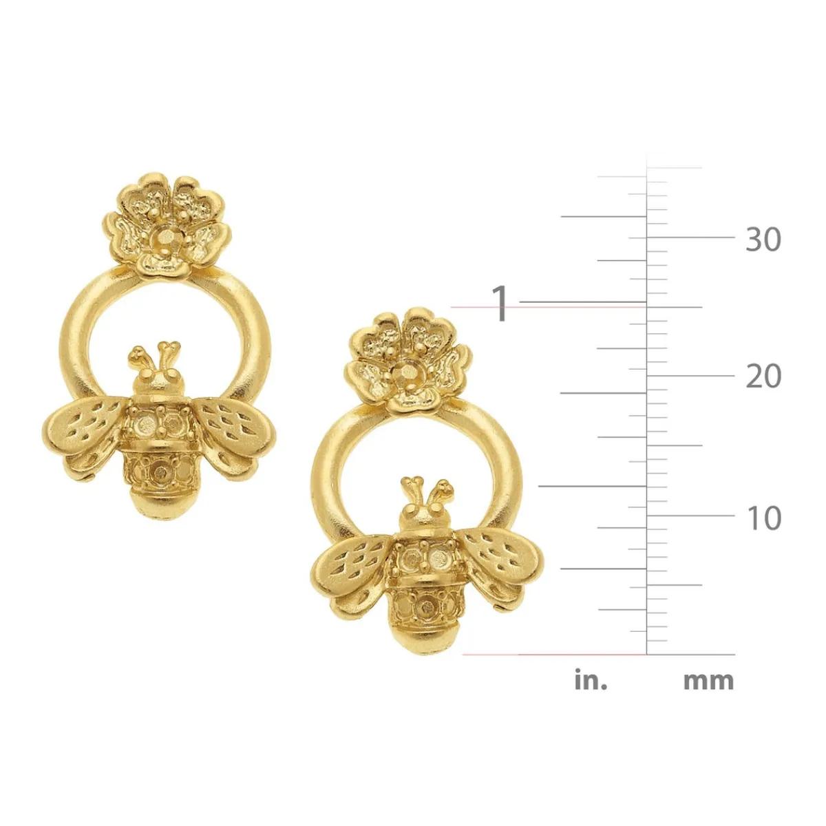 Poppy Bee Studs|Susan Shaw New
