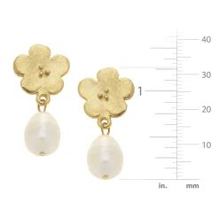 Poppy Pearl Drop Earrings|Susan Shaw Discount