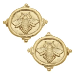 Queen Bee Intaglio Studs|Susan Shaw Outlet