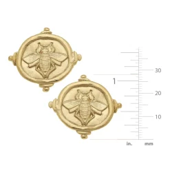Queen Bee Intaglio Studs|Susan Shaw Outlet