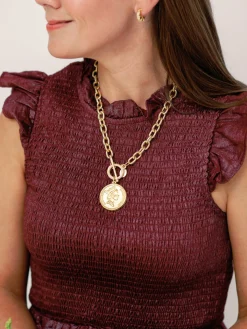 Queen Elizabeth Coin Necklace|Susan Shaw Outlet