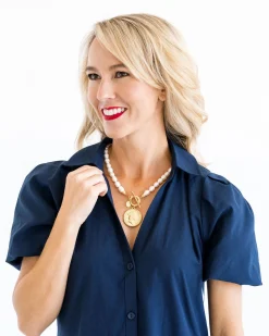 Queen Elizabeth Coin Necklace|Susan Shaw Outlet