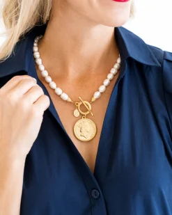 Queen Elizabeth Coin Necklace|Susan Shaw Outlet