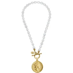 Queen Elizabeth Coin Necklace|Susan Shaw Outlet