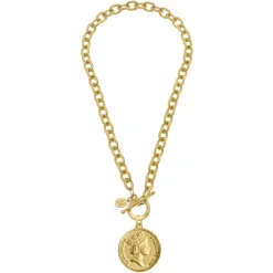 Queen Elizabeth Coin Necklace|Susan Shaw Clearance