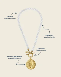 Queen Elizabeth Coin Necklace|Susan Shaw Clearance