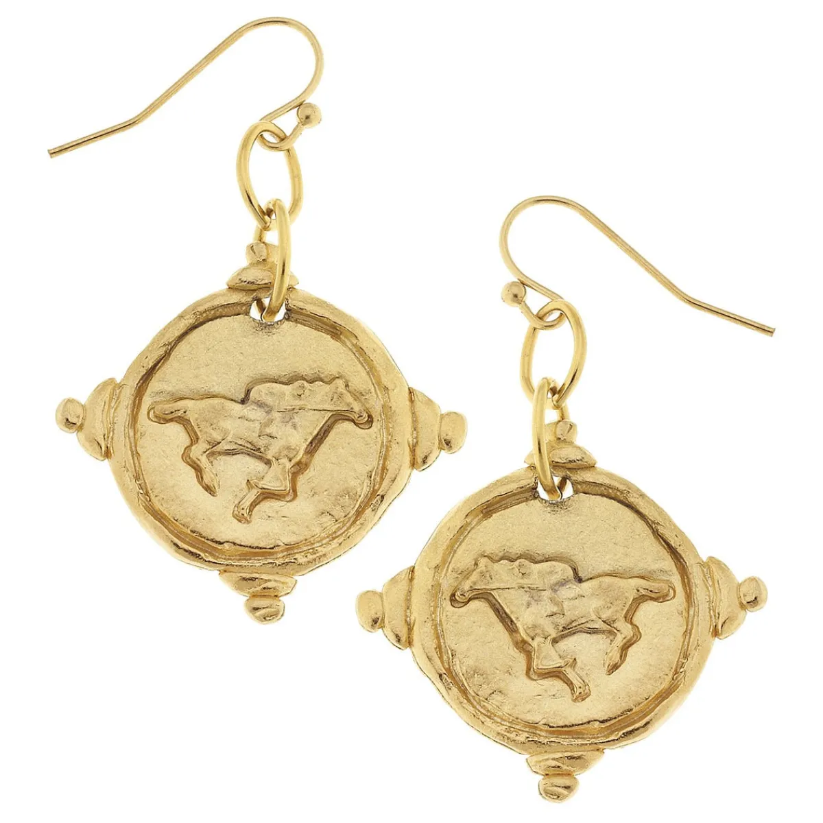 Race Horse Intaglio Earrings|Susan Shaw Discount