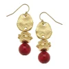Red Coral Bentley Earrings|Susan Shaw Clearance
