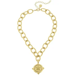 Sand Dollar Pendant Necklace|Susan Shaw Sale