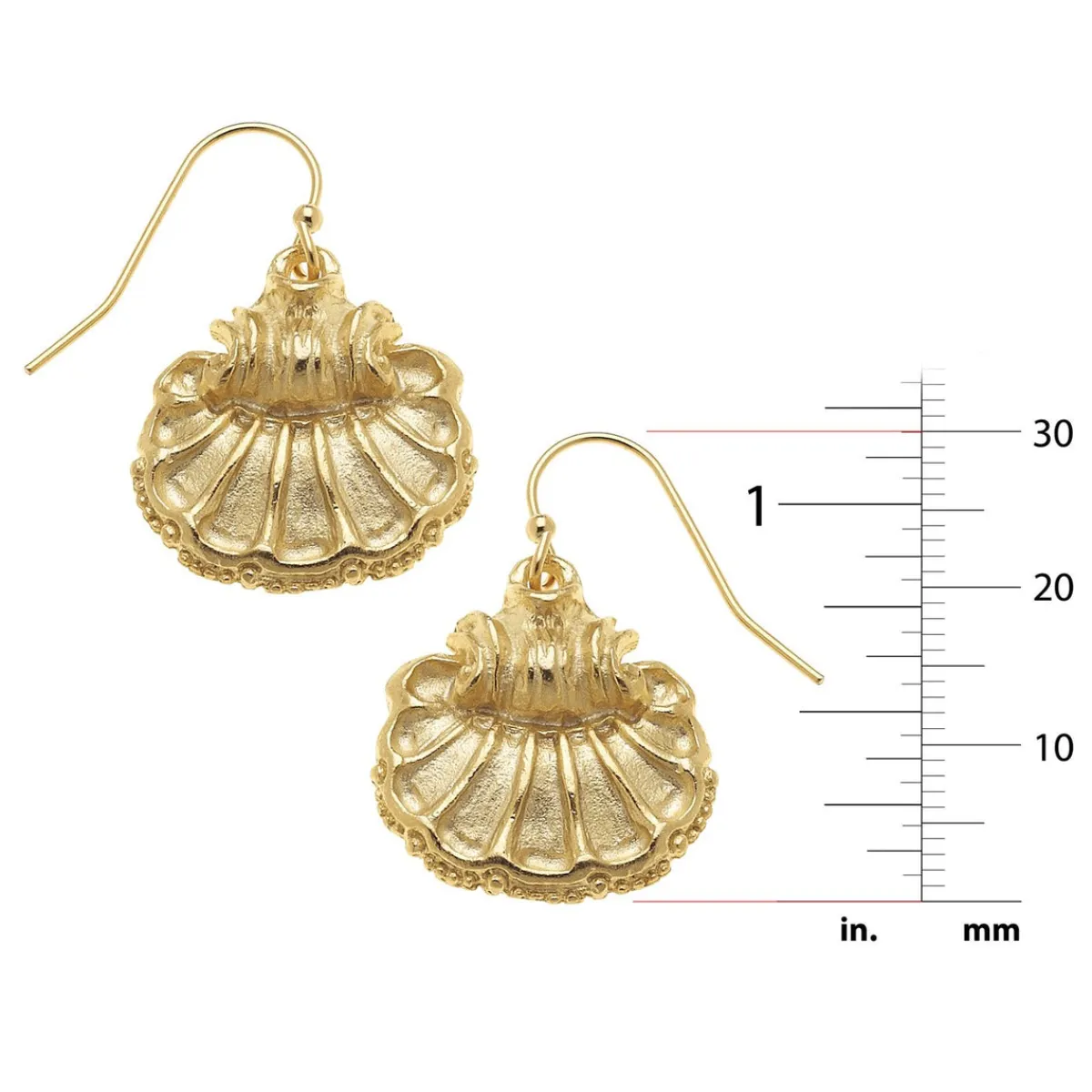 Scallop Earrings|Susan Shaw Hot