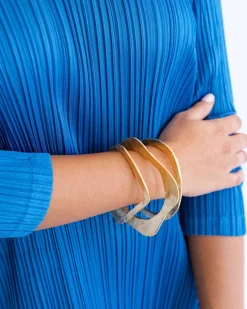 Set of 3 Hammered Bangles|Susan Shaw Discount
