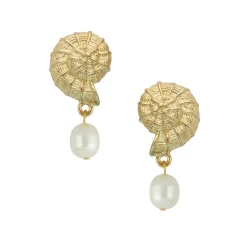 Shell Drop Earrings|Susan Shaw Outlet