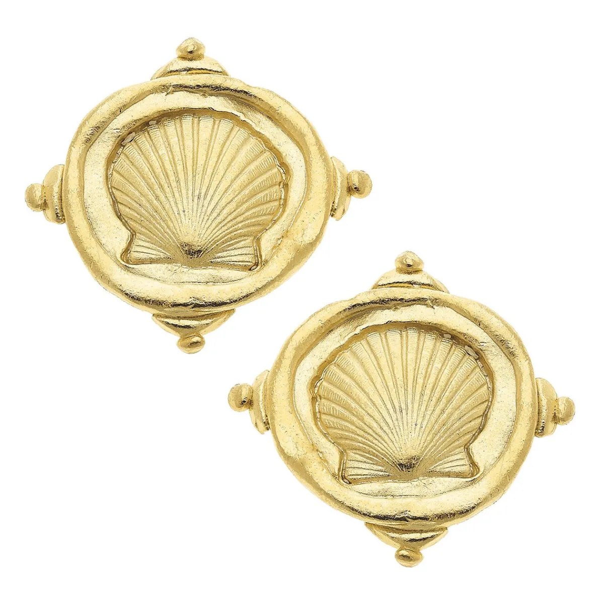 Shell Intaglio Studs|Susan Shaw Best