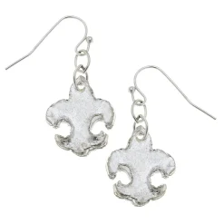 Small Fleur-de-lis Earrings|Susan Shaw Best