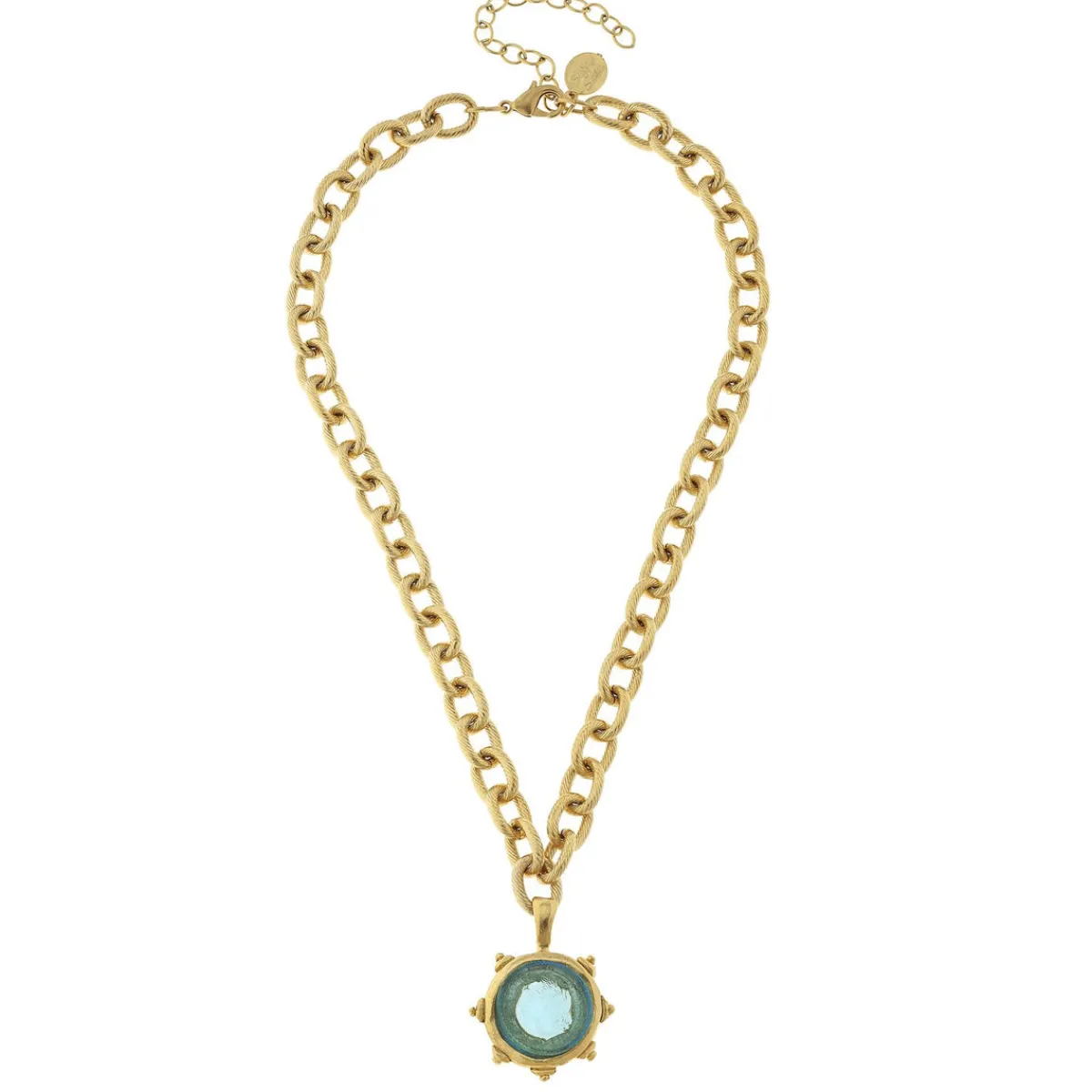 Small Venetian Glass Coin Necklace|Susan Shaw Online