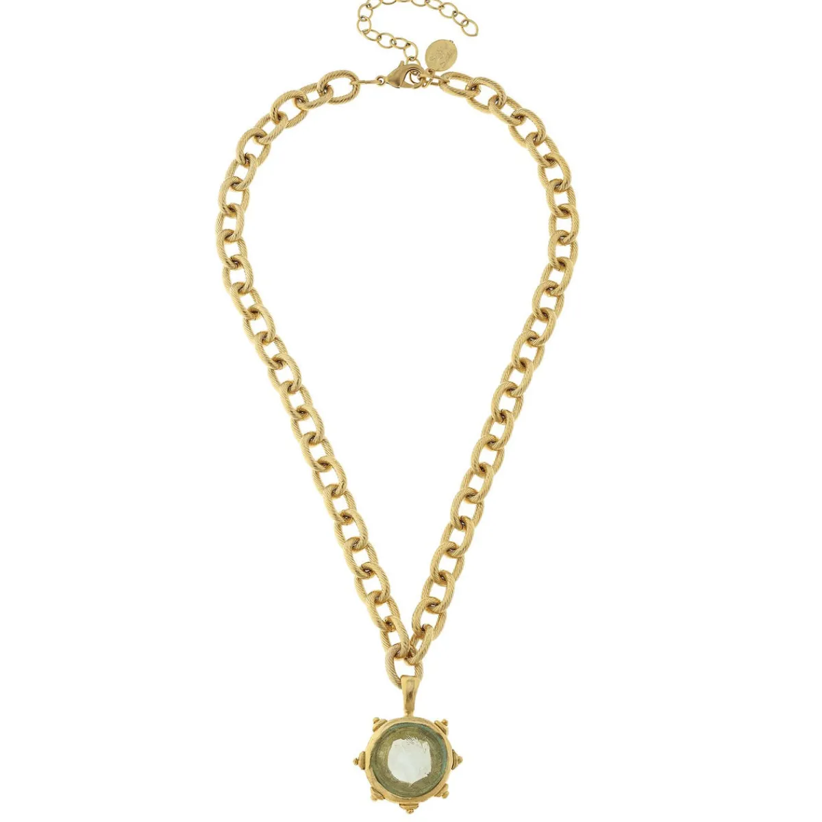 Small Venetian Glass Coin Necklace|Susan Shaw Online