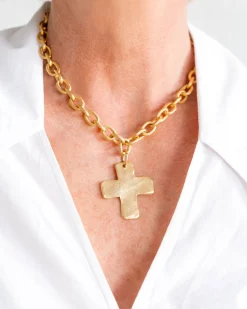 Solid Cross Necklace|Susan Shaw Sale