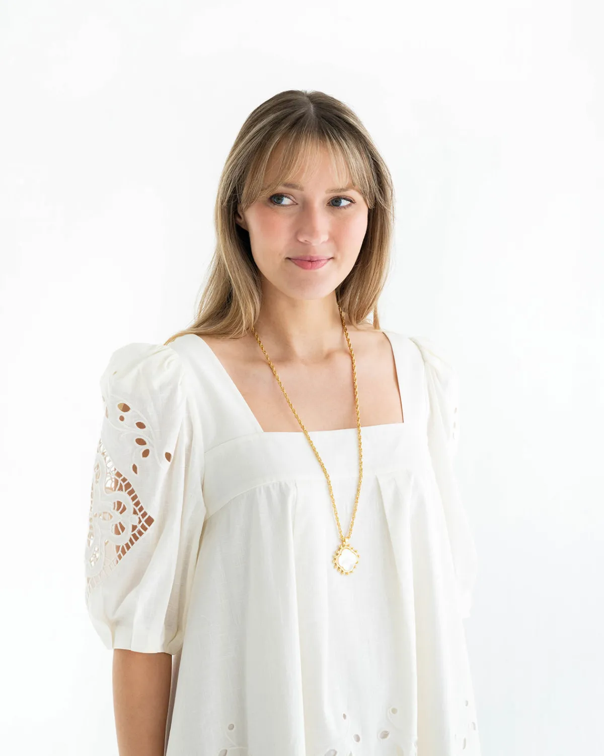 Sophie Long Clover Necklace|Susan Shaw Sale