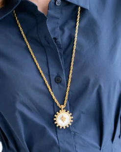 Sophie Long Fleur de Lis Necklace|Susan Shaw New