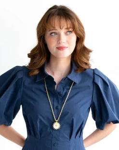 Sophie Long Fleur de Lis Necklace|Susan Shaw New