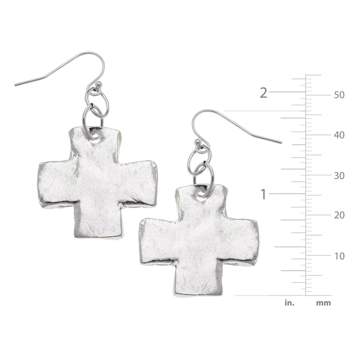 Square Cross Earrings|Susan Shaw Clearance
