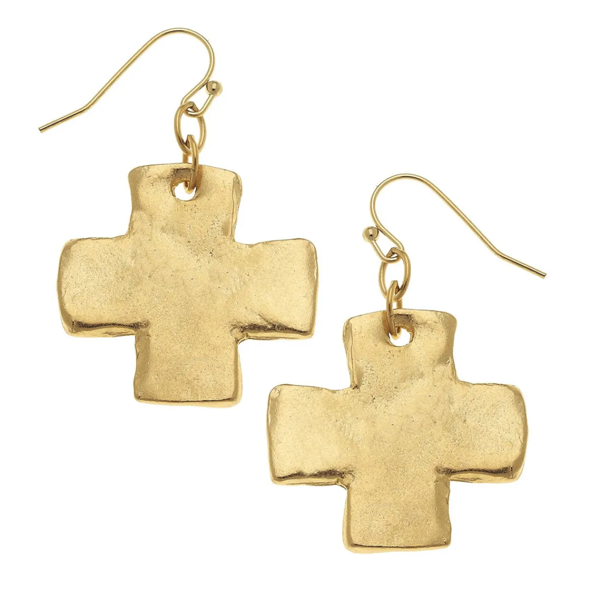 Square Cross Earrings|Susan Shaw Clearance