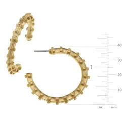Studded Hoops|Susan Shaw Outlet